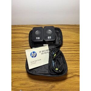 HP Notebook Speakers NN109AA Portable Stereo Compact Travel Case Manual